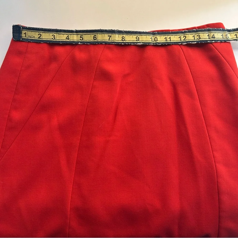 LOFT Vibrant Red Pencil Skirt